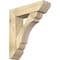 Ekena Millwork Olympic Slat Rough Sawn Bracket w/ Offset Brace, Douglas Fir, 8"W x 30"D x 34"H BKT0806X30X34OLY06RDF - alternate 1